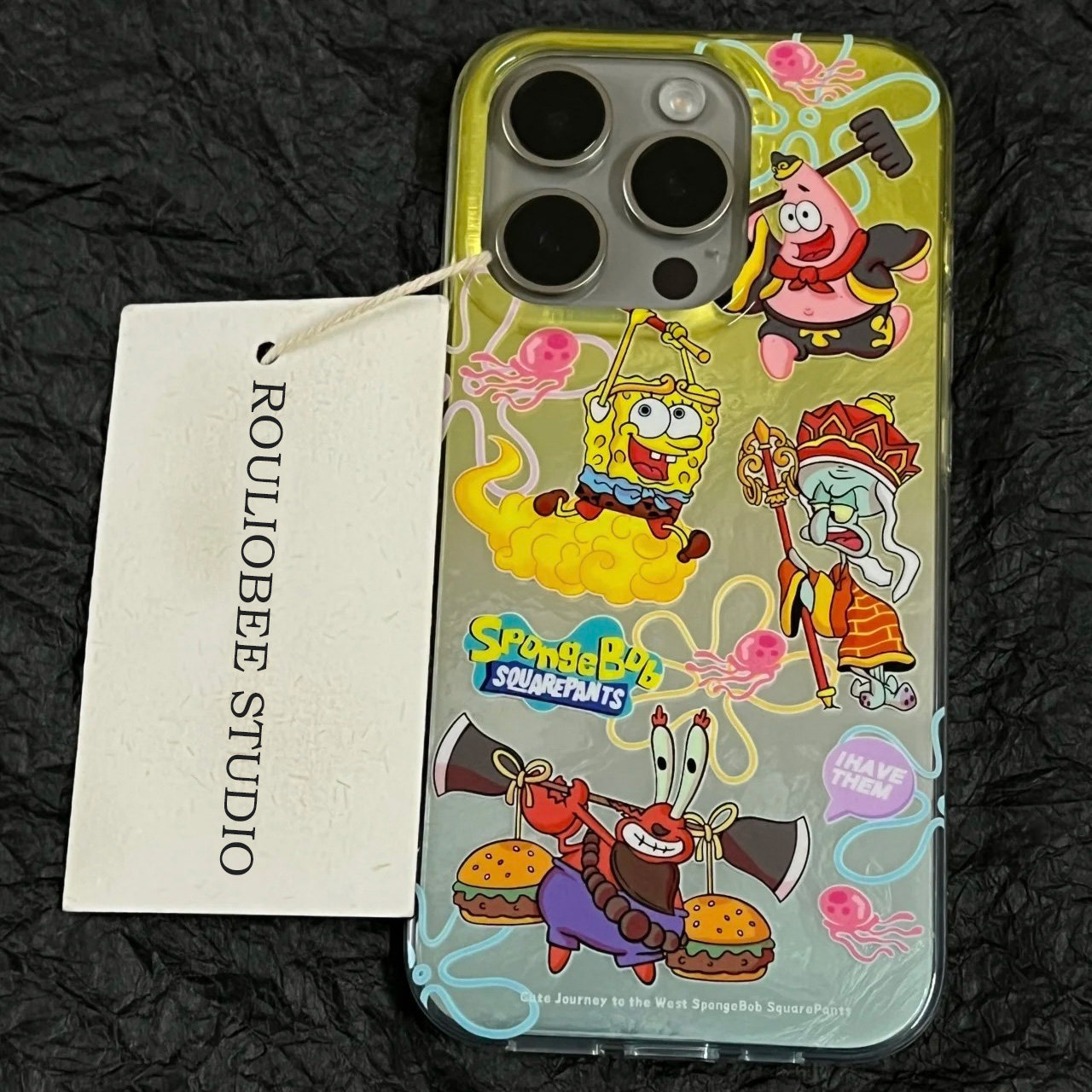 海绵宝宝适用苹果15promax手机壳iphone16pro可爱12华为mate60新款pura70/vivo小米14红米note13荣耀oppok70