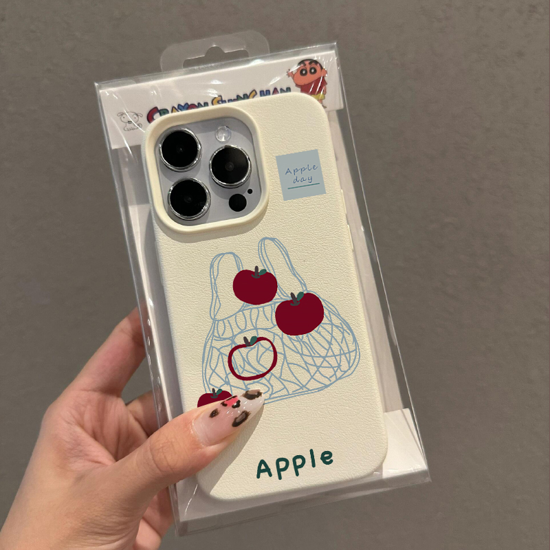 趣味袋子苹果适用苹果15promax手机壳iPhone14新款荔枝纹13小众时尚12个性皮质16Pro防摔14pro创意保护套女款