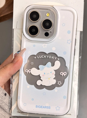 蓝色玉桂狗适用苹果16promax手机壳iphone15新款mate60透明14红米note13防摔k70小米华为pura70软vivoppo荣耀