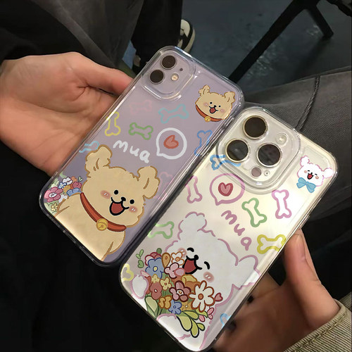 可爱少女心情侣卡通手机壳防摔