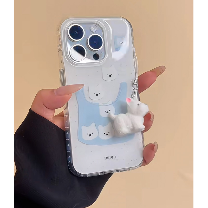 西高地小狗挂坠适用iPhone16pro手机壳13苹果15promax可爱12女11华为mate60新款p70潮vivo小米14红米荣耀oppo