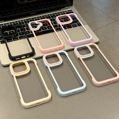 个性无边框二合一适用苹果16promax手机壳iphone14pro新款13简约12保护套15promax华为mate70小米15男女p70潮