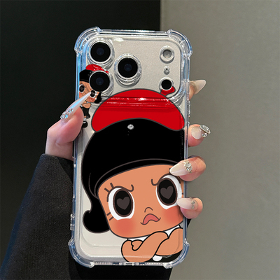 茉莉生气女孩适用iPhone17promax手机壳15苹果16pro华为mate80小米17荣耀500新款VIVOx300防摔OPPO红米note14