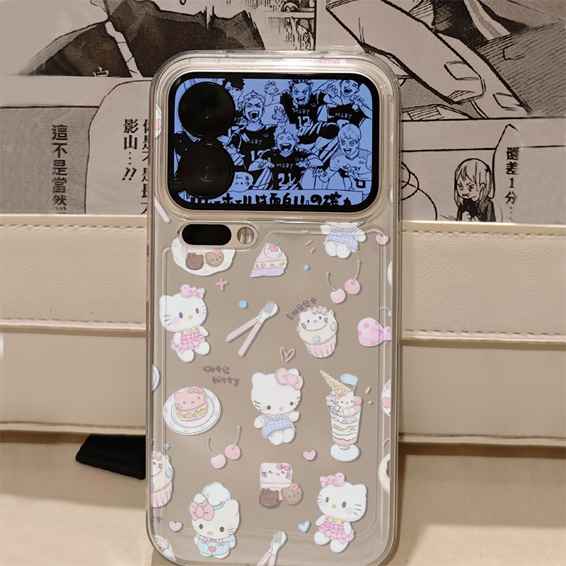 甜品kt猫适用iphone17promax手机壳15苹果16透明13华为mate70pro卡通vivox200小米14防摔oppo红米k80荣耀300
