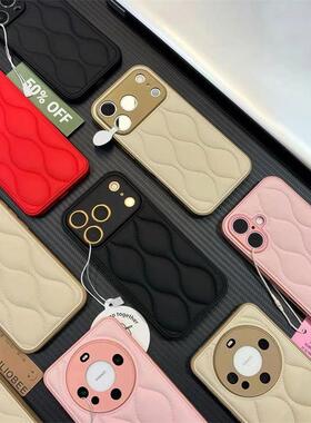 肤感羽绒气垫适用苹果17promax手机壳iphone16pro简约14华为mate70新款vivox200小米15红米k80荣耀oppofinx8
