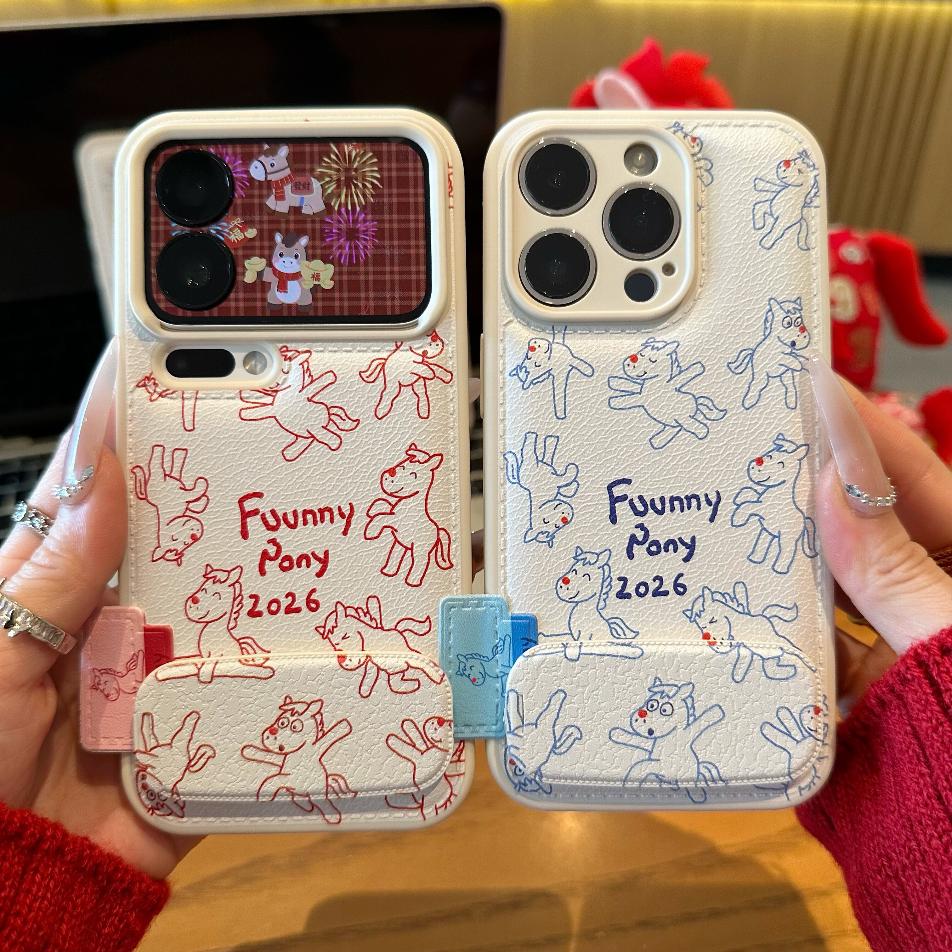 线条小马适用苹果17ProMax手机壳iphone16pro新款14华为mate80软套vivos30oppo12小米15红米k80荣耀x70气垫13