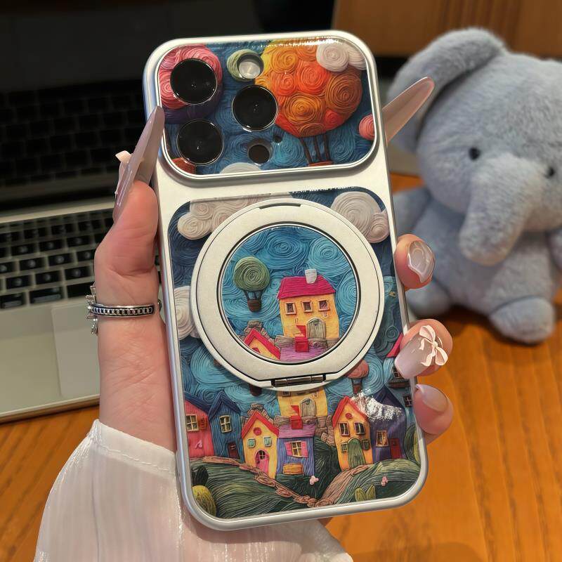 气球小屋适用iPhone16promax手机壳13苹果15华为puar80创意VIVOPPOreno14小米17promax电镀12红米k90荣耀500
