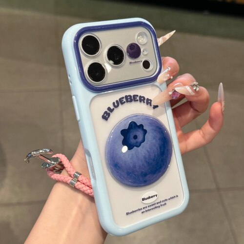 撞色蓝莓适用苹果17promax手机壳iPhone16华为p70爆款nova15小米14荣耀magic8全包OPPOreno15红米k80VIVOx300