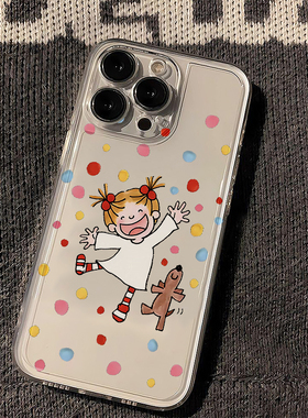 波点coco酱适用苹果16promax手机壳iphone15新款mate60透明14红米note13防摔k70小米华为pura70软vivoppo荣耀
