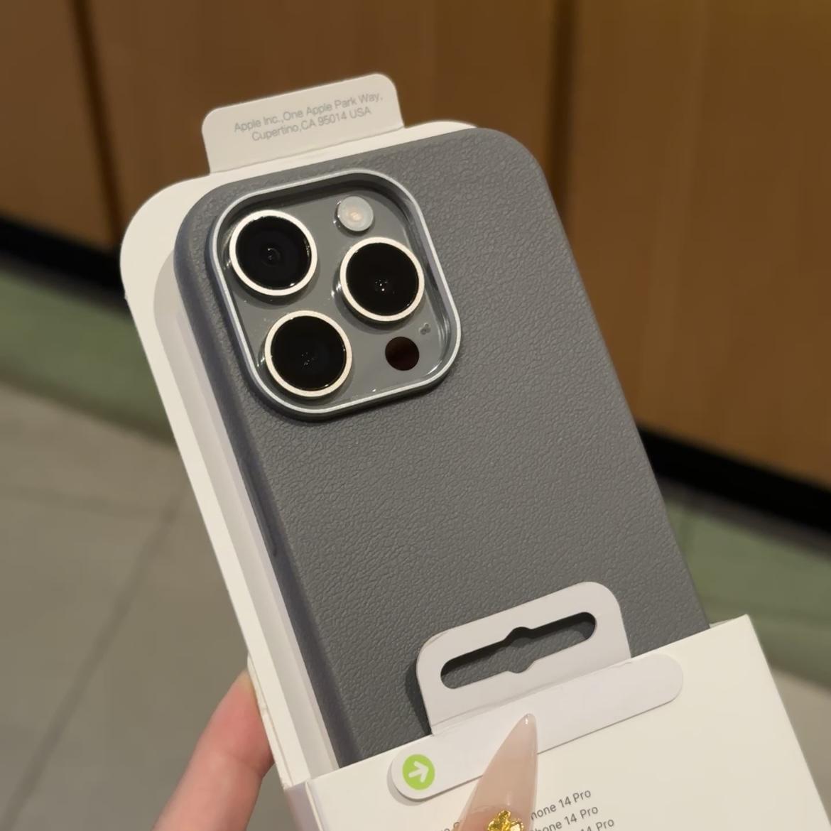 简约灰色皮纹适用苹果15promax手机壳iPhone16pro新款金属框13全包12个性皮质11防摔14pro保护套男款高级感壳