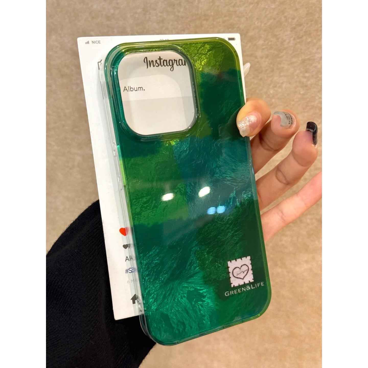 小清新晕染手机壳高级感渐变漩涡