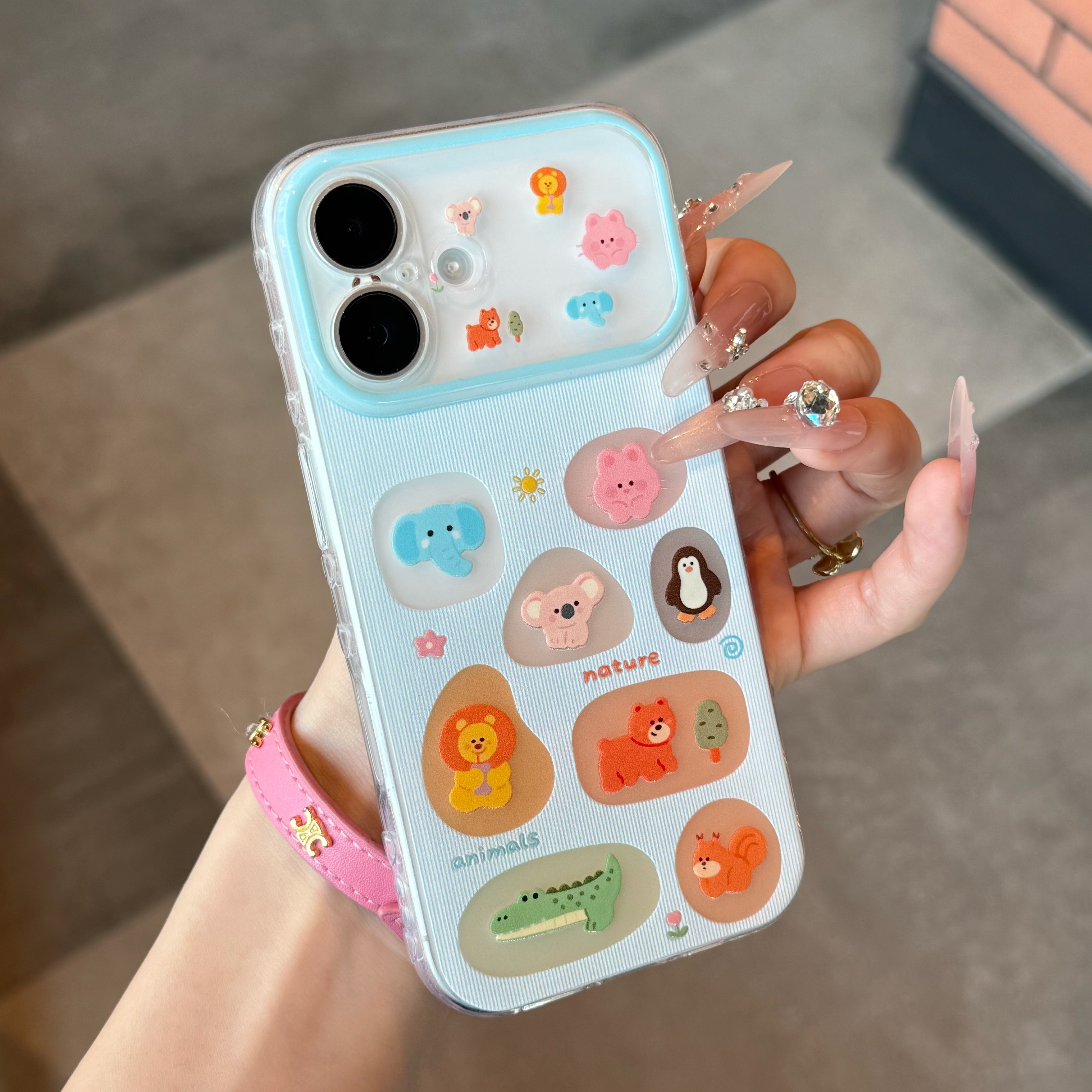 圈圈动物适用iPhone17Promax手机壳苹果16华为mate80小米17pro卡通14荣耀500少女OPPO红米note15全包VIVOx300