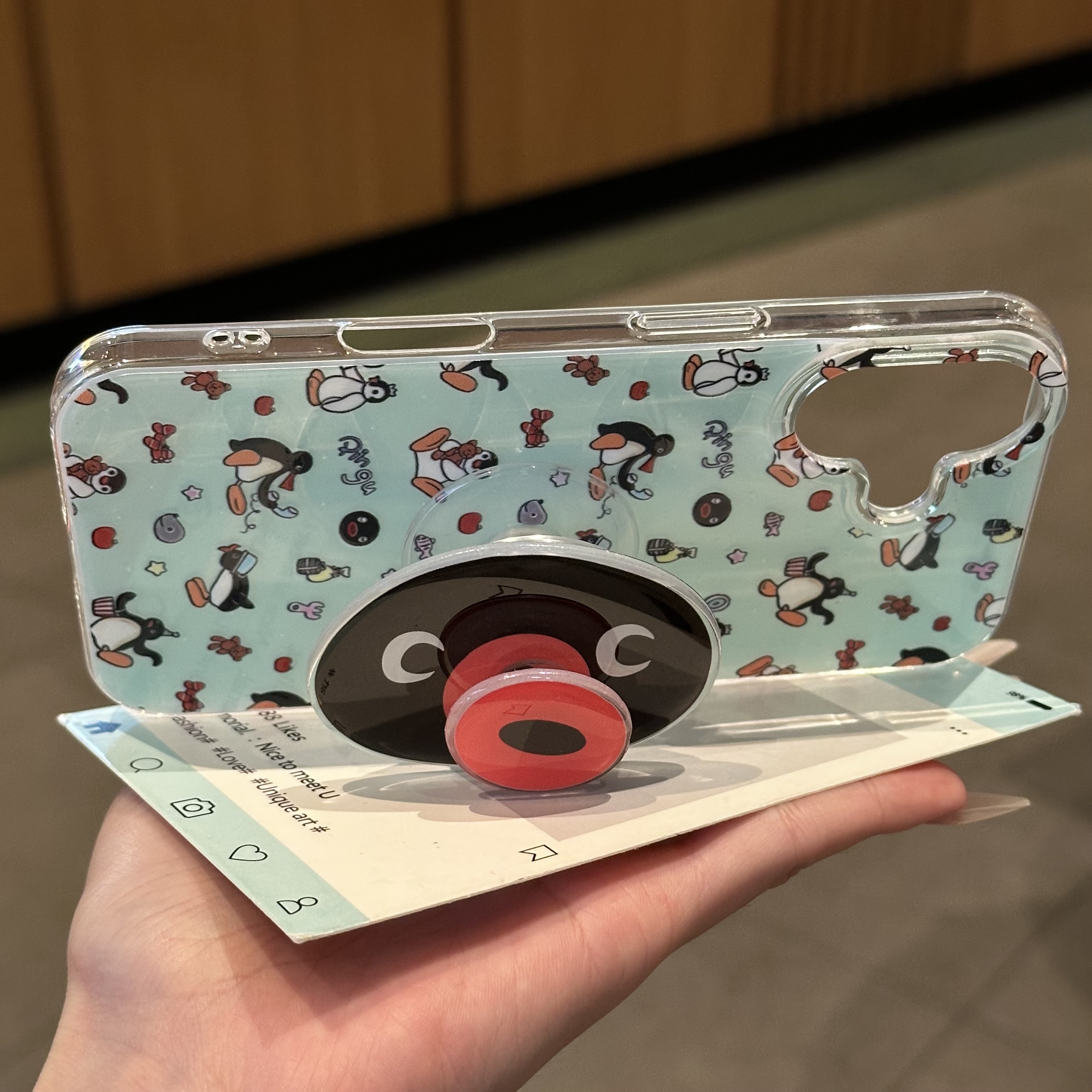 旋转企鹅嘴适用iPhone16pro手机壳14苹果15promax可爱12/11华为mate70新款k80可爱vivo小米15荣耀oppo保护套