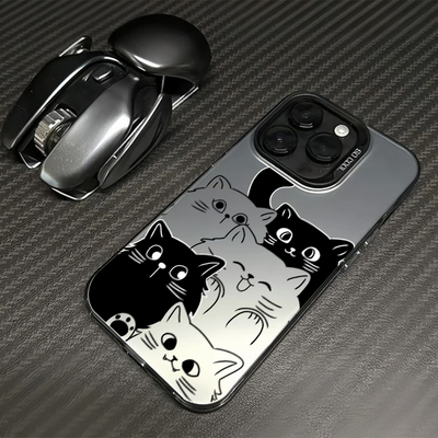 小猫咪可爱少女心独立按键手机壳