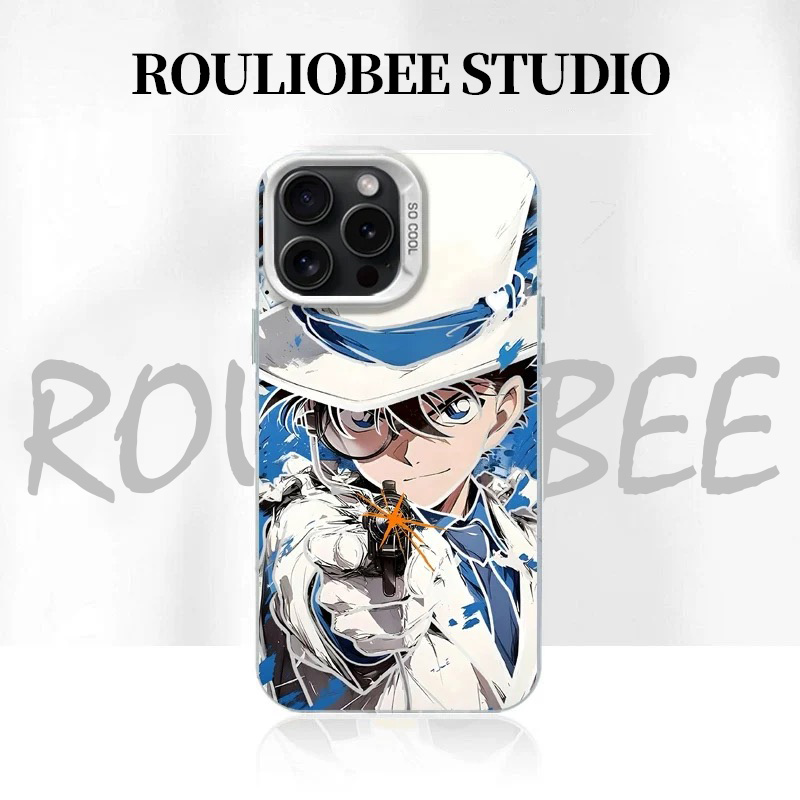 蓝泼彩基德彩银适用苹果16promax手机壳iphone15新款mate60动漫小米14红米note13男k70华为pura70荣耀vivoppo