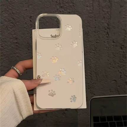 小猫爪印适用苹果15promax手机壳iphone16pro可爱12华为mate60新款pura70/vivo小米14红米note13荣耀oppok70