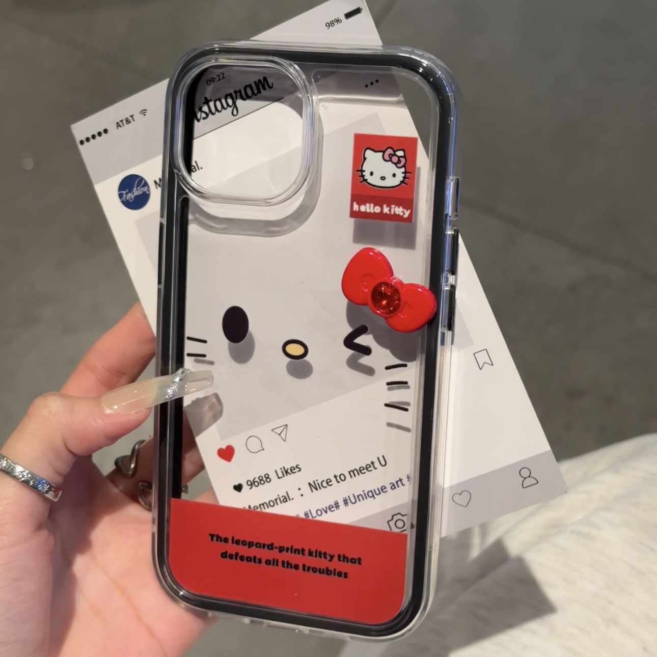 蝴蝶结凯蒂标签适用iPhone16promax手机壳13苹果14pro三合一12女11华为p70新款vivo小米15红米k80荣耀oppo