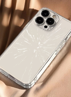 白色烟花适用苹果16promax手机壳iPhone15pro新款12华为mate70简约p70小米14软壳vivooppo荣耀11红米note13女