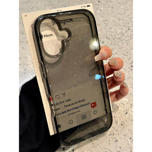 简约个性高级透明细闪手机壳防摔