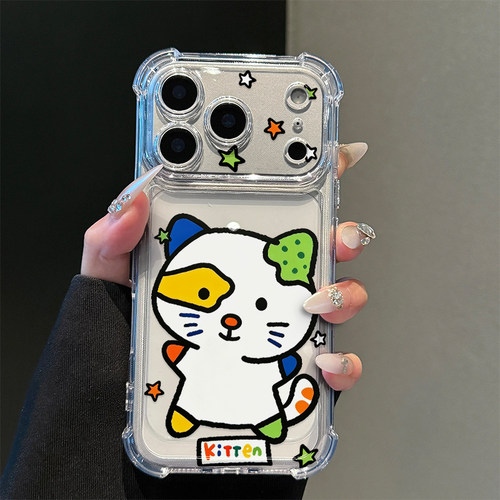 趣味小怪猫咪适用iPhone18promax手机壳16苹果17pro华为mate80小米17荣耀500卡通VIVOx300防摔OPPO红米note14