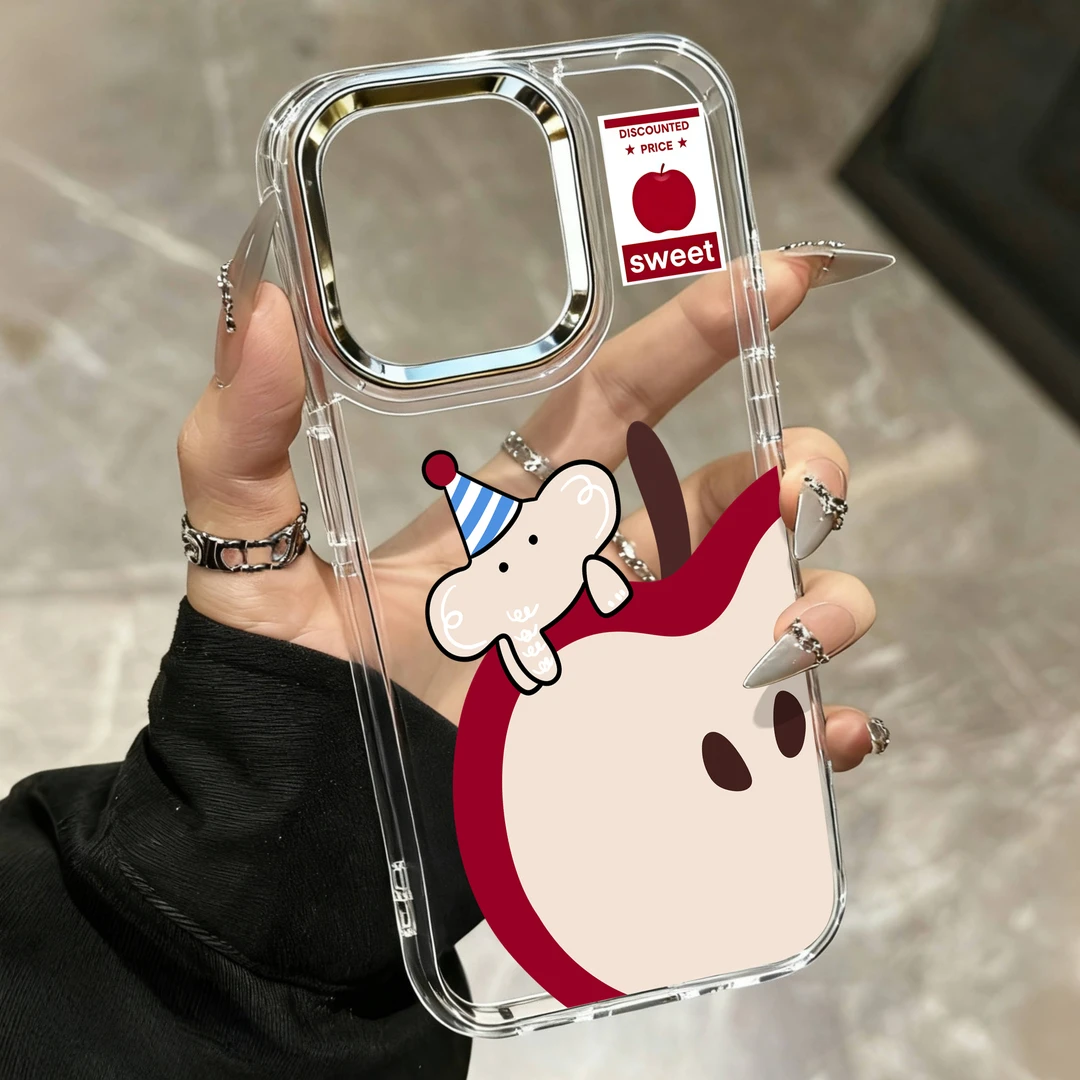 趣味金属按键适用iPhone17promax手机壳13苹果16pro简约12透明14华为p70女vivos30小米15红米k80荣耀400oppo