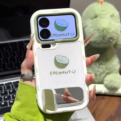 油画椰子适用iPhone16promax手机壳14苹果13小清新15华为mate70卡通vivox200小米17pr支架oppo红米k80荣耀300