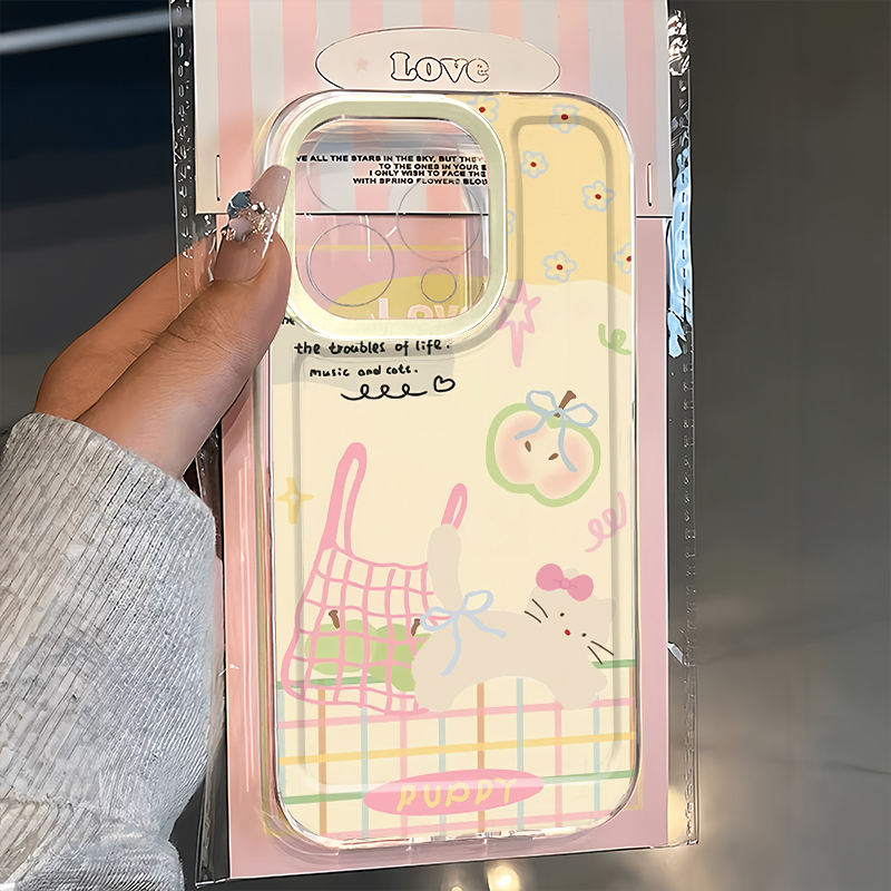 可爱趣味插画猫咪手机壳防摔