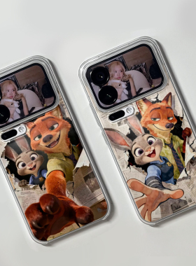 报纸朱迪尼克适用iphone17promax手机壳15苹果16透明13华为mate70卡通vivox200小米14防摔oppo红米k80荣耀300