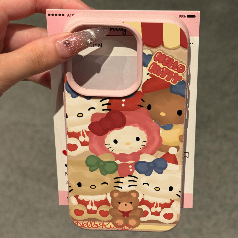 冬季氛围感KT手机壳可爱卡通防摔