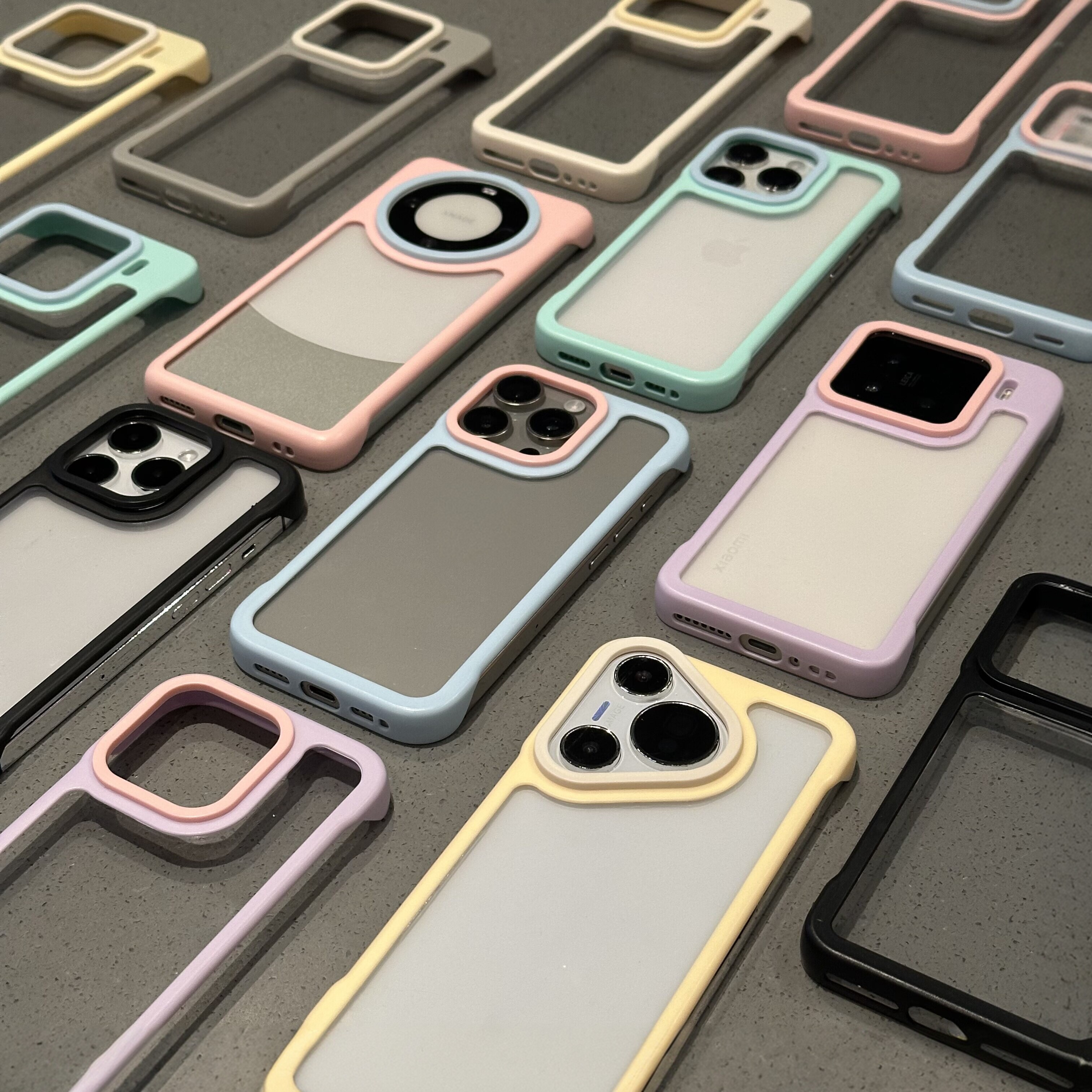 个性无边框二合一适用苹果16promax手机壳iphone14pro新款13简约17保护套15promax华为mate70小米15男女p70潮