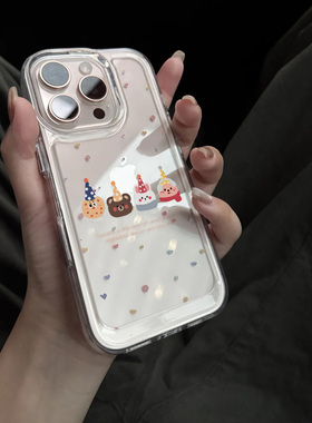 甜点动物适用苹果16promax手机壳iphone15新款mate60透明14红米note13防摔k70小米华为pura70软壳vivoppo荣耀