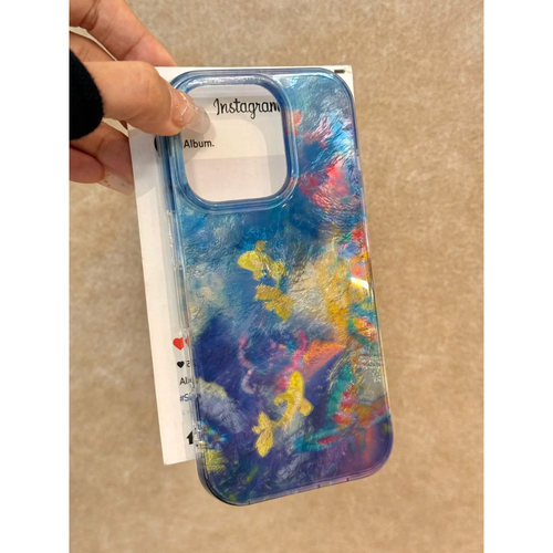 渐变晕染金鱼手机壳小众全包防摔