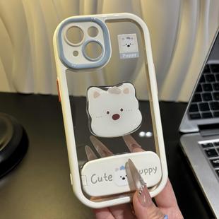 西高地支架適用iPhone16pro手機殼13蘋果15promax可愛12女11華為mate60新款 p70卡通vivoppo小米14紅米k80榮耀