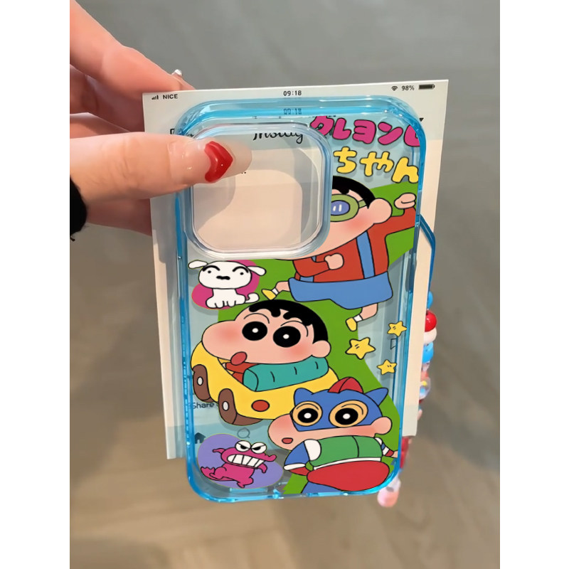 开车超人小新适用苹果13手机壳iphone15promax新款1