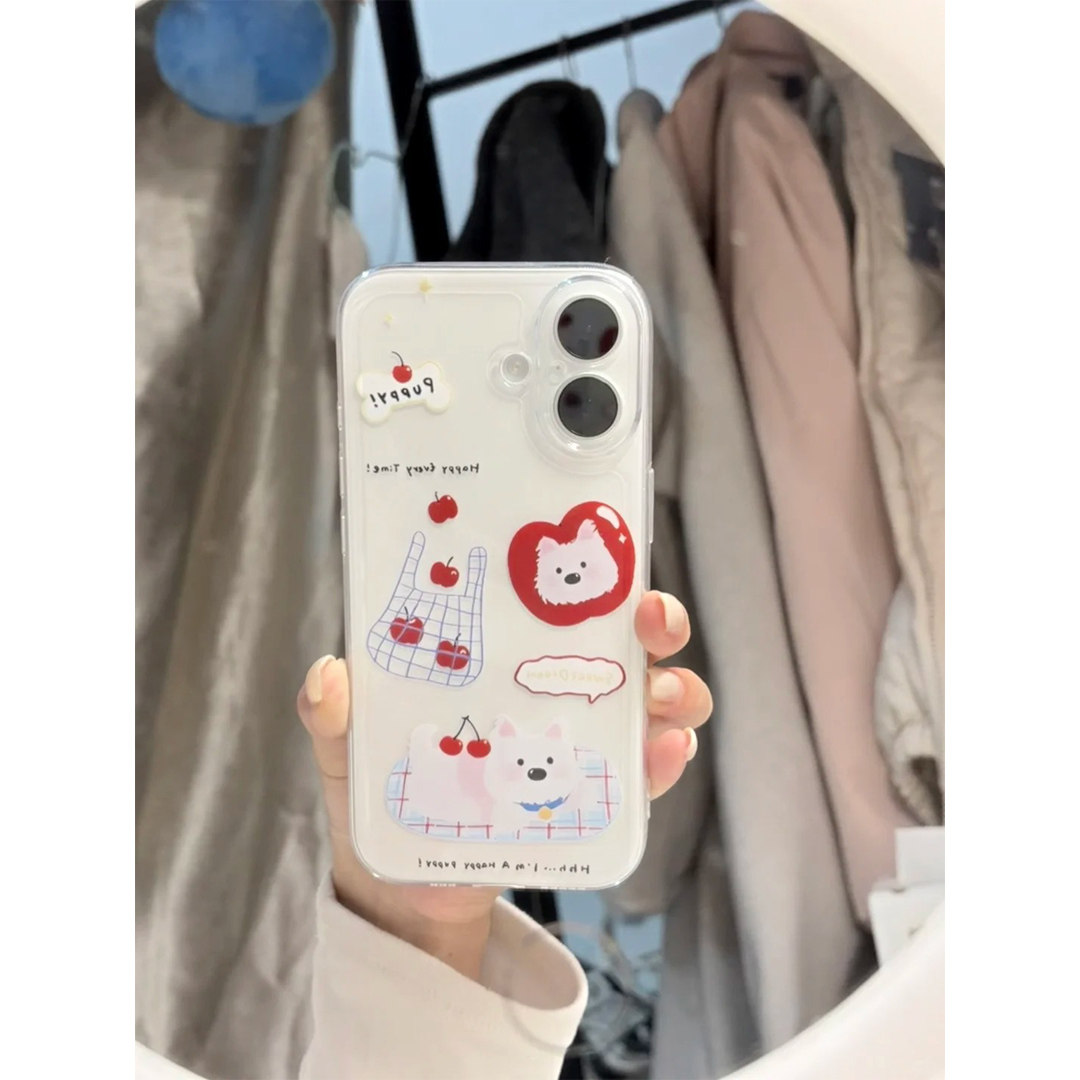 苹果袋西高地适用iphone17promax手机壳15苹果16透明13华为mate70卡通vivox200小米14防摔oppo红米k80荣耀300