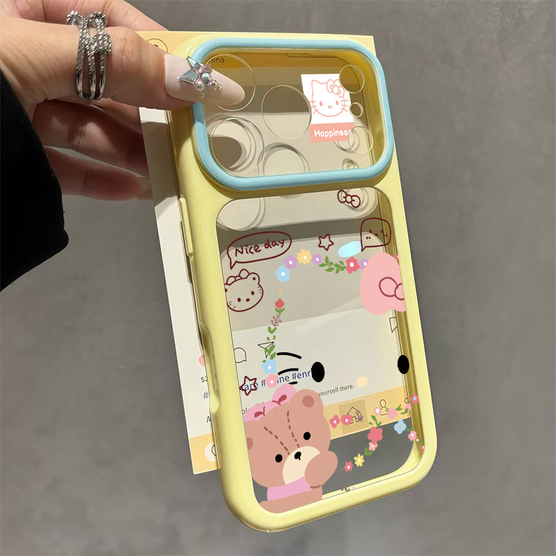 花边小猫适用iPhone17Promax手机壳苹果16promax新款13文艺12日韩14保护套15ProMax全包防摔15plus卡通透明壳