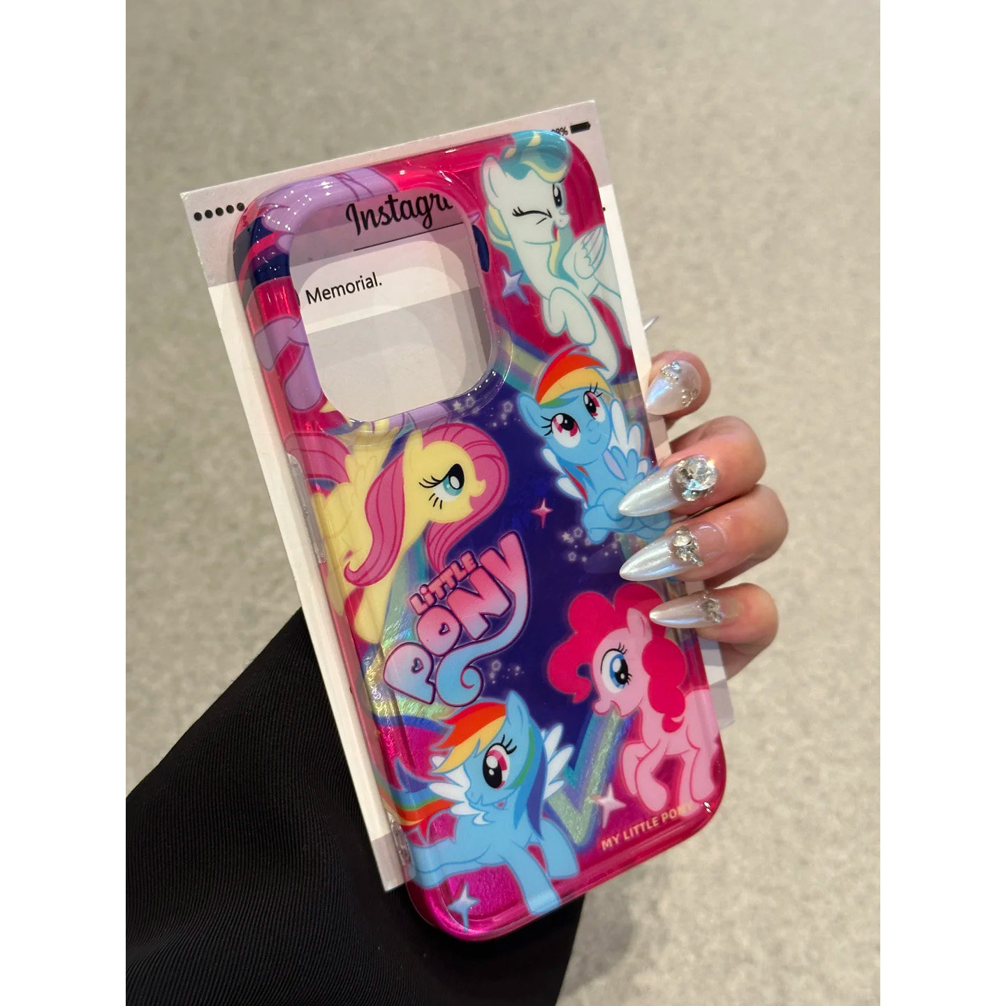 卡通可爱小马宝莉晕染手机壳防摔