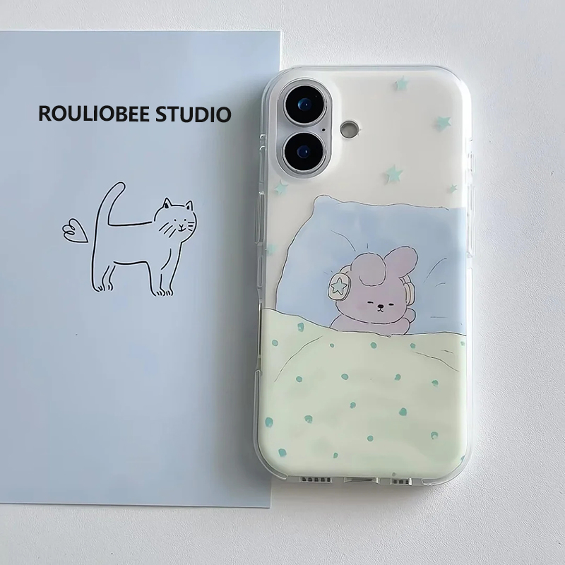睡觉萌物适用iPhone16pro手机壳13苹果15promax可爱12女11华为mate60新款p70童趣vivo小米14红米k80荣耀oppo