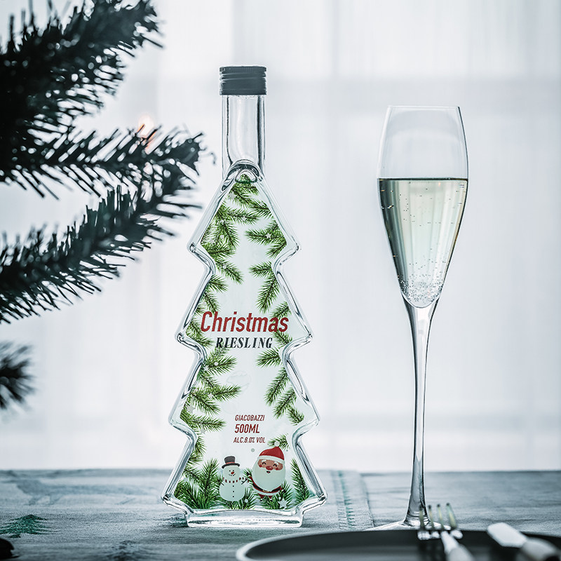 节日氛围拉满 圣诞树造型丨 精选雷司令甜白葡萄酒女士甜酒500ml