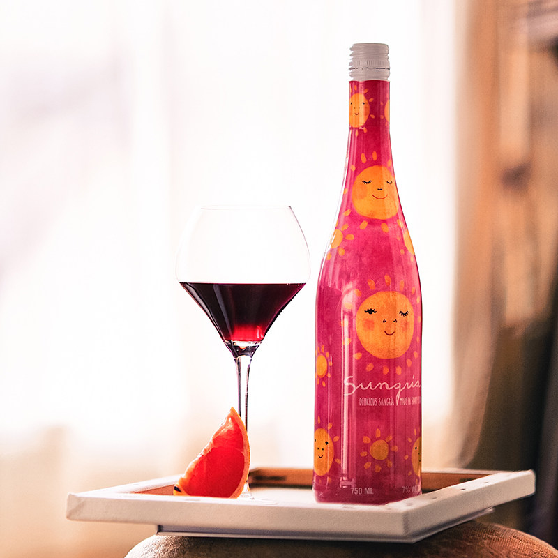 灿阳sungria 零酒力少女丨西班牙进口是桑格利亚 清新水果起泡酒