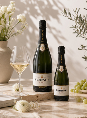法拉利 香槟酒 Ferrari Brut TrentoDoc意大利进口名庄起泡葡萄酒