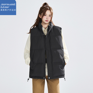 真维斯户外运动美式大码加厚棉马甲