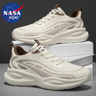 NASA AQAE联名透气轻便网面防臭运动休闲鞋