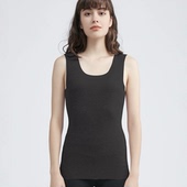 女款 天内穿打底 秋冬季 德绒抗菌无袖 无痕发热保暖背心女式