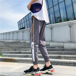 休闲裤男束脚裤