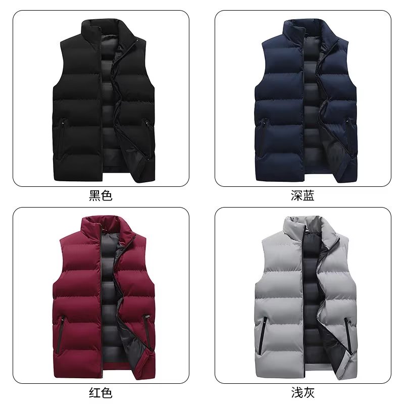 2022冬季新款棉马甲男韩版休闲宽松学生外套时尚潮流保暖马甲男