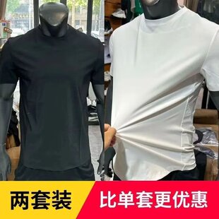 新款 宽松透气穿搭网孔设计上衣 T恤2026夏季 男女速干纯色运动短袖