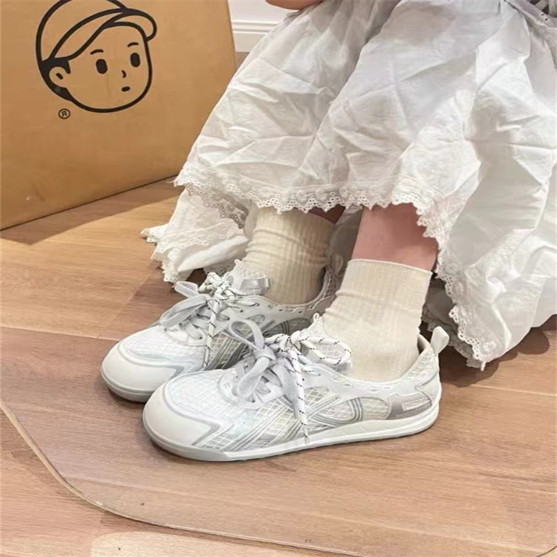欧洲原创星球杯～大头德训鞋女款夏季透气网面增高阿甘休闲厚底鞋