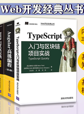 Web开发经典丛书全五册 TypeScript入门与区块链项目实战+ Angular高级编程+ PHP7开发宝典+Vue.js开发实战+Angular 高级编程