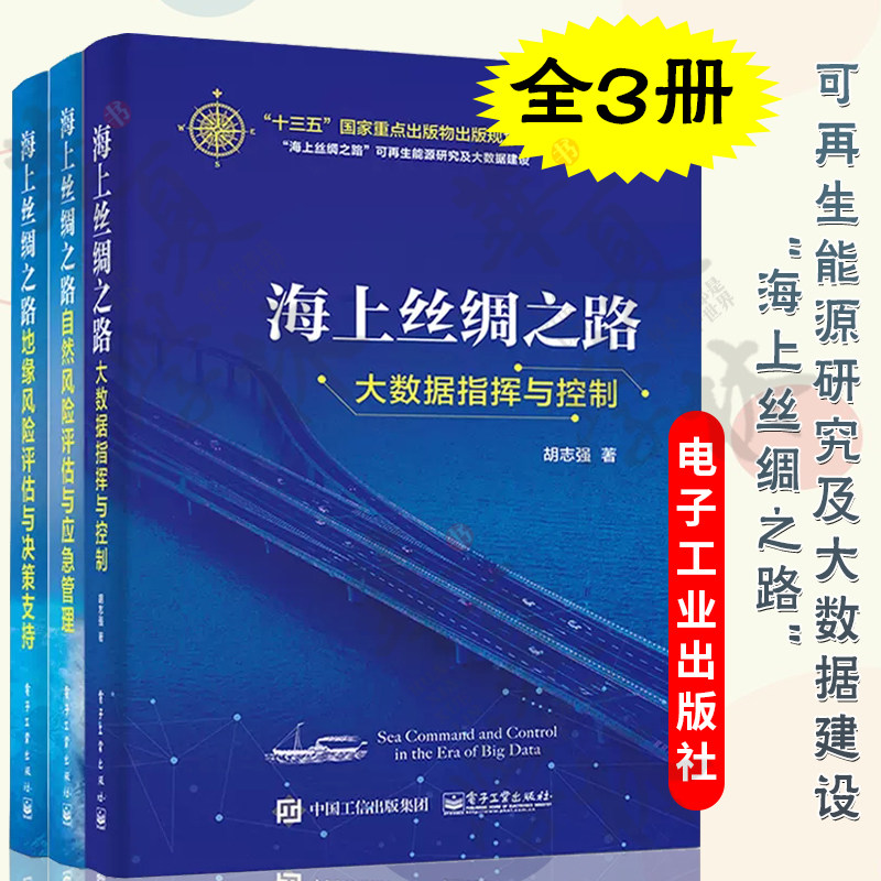 【全3册】海上丝绸之路大数据指挥与控制+地缘风险评估与决策支持+自然风险评估与应急管理 风险评估应急管理数学模型书籍 电子社